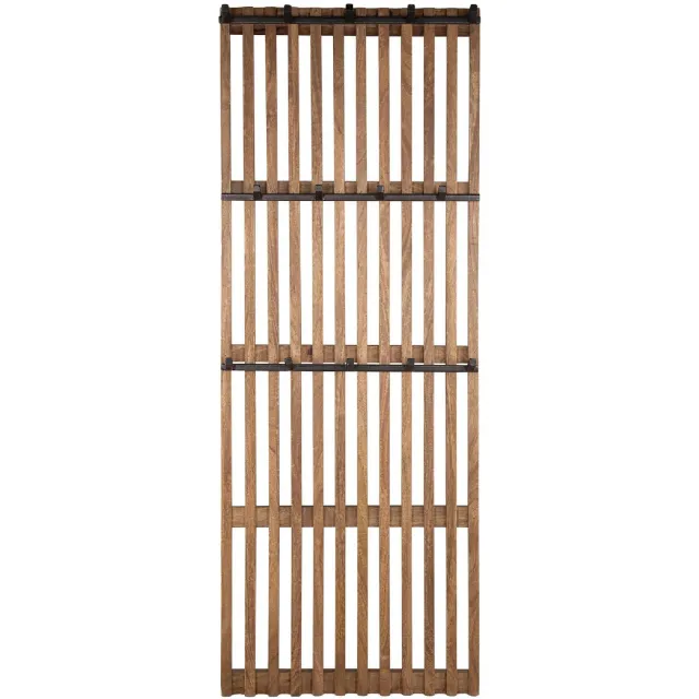 Nest of Nora Kapstok hoog Milan - 14 haken - Wandkapstok - Staande garderobe - Massief mangohout Lichtbruin