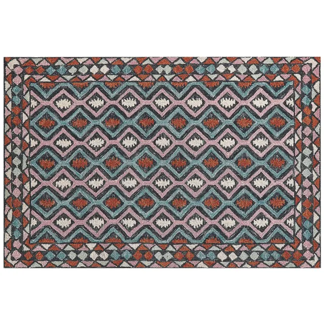Beliani HAYMANA - Vloerkleed - Multicolor - Wol Meerkleurig