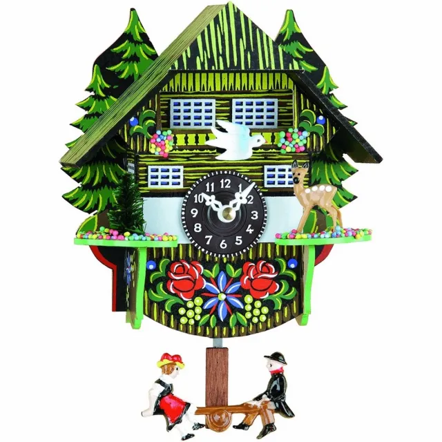Trenkle 54_SQ-01 - Wandklok - kwarts - Miniatur-Uhr meerkleurig