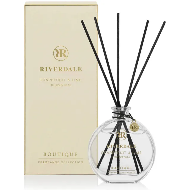 Riverdale Boutique geurstokjes Grapefruit & Lime roze, 90 ml Ecru