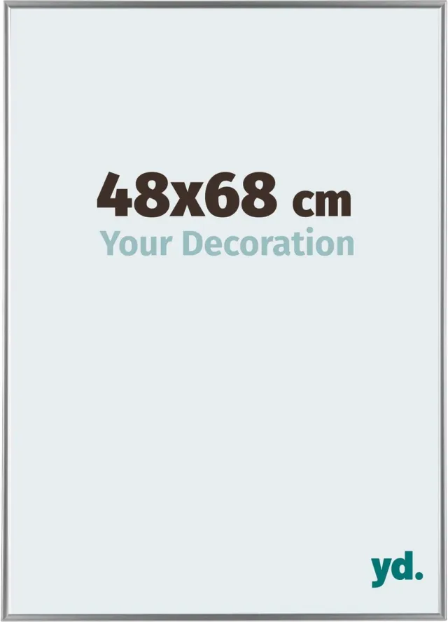 yd. Your Decoration - Fotolijst 48x68 cm - Kunststof - Zilver Hoogglans - Evry