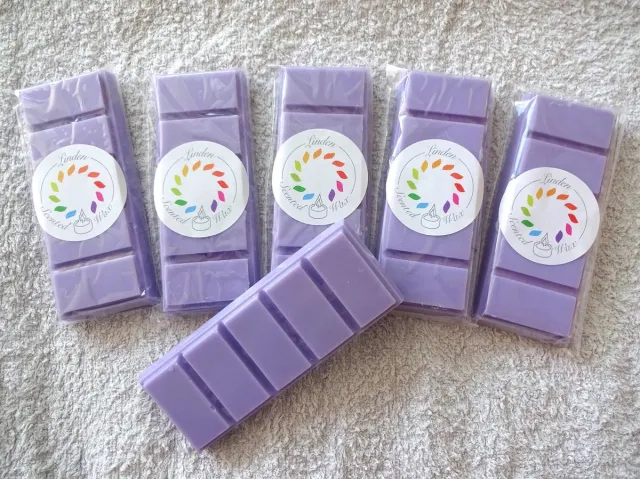 Linden Waxmelts SNOW ANGEL waxmelt parfum geur - Linden - handgemaakt - 100% sojawax - aromatic - voor geurbrander - huisparfum lila