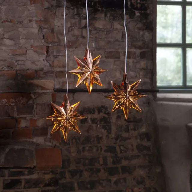 Star Trading Metalen Kerstster - 25cm Koper