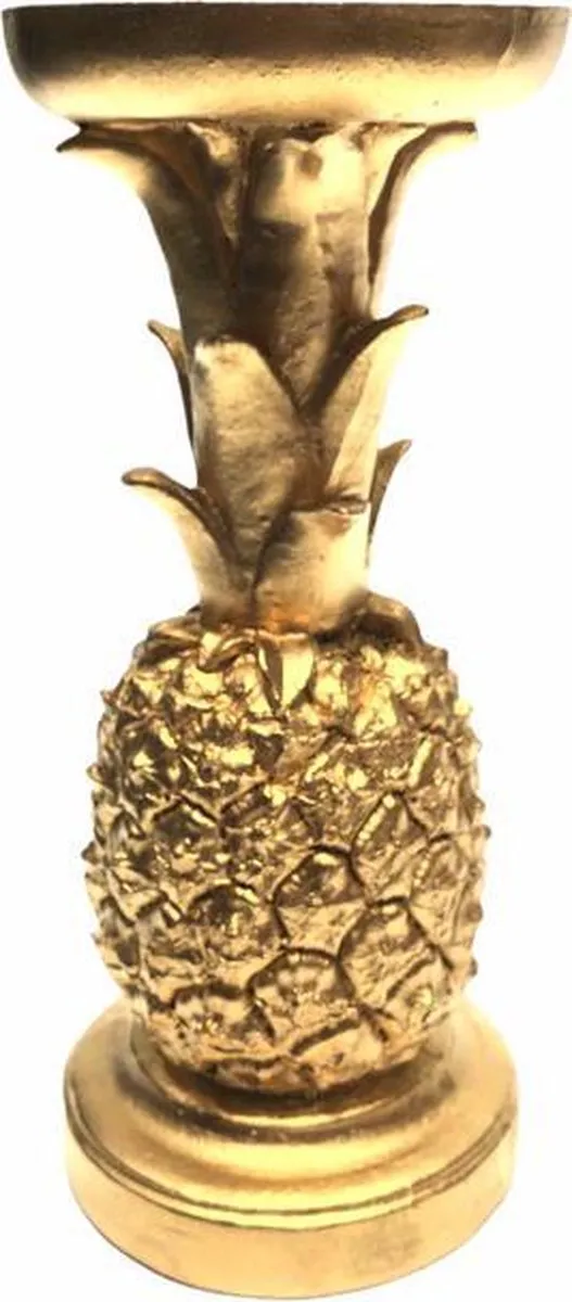Natural Collections Ananas kandelaar goud 23cm