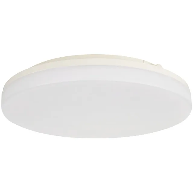BES LED LED Plafondlamp - Plafondverlichting - Badkamerlamp - Andres - Opbouw Rond 20W - Waterdicht IP54 - Helder/Koud Wit 6400K - Mat Wit - Kunststof