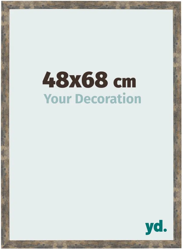 yd. Your Decoration - Fotolijst 48x68 cm - MDF - Blauw Goud Gemeleerd - Bologna