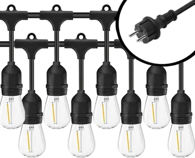 Fonkel 40m Arena Eco Duo Prikkabel – 2 lampen per meter Lampjesslinger - Lichtsnoer - Sfeerverlichting Buiten en Binnen - Feestverlichting
