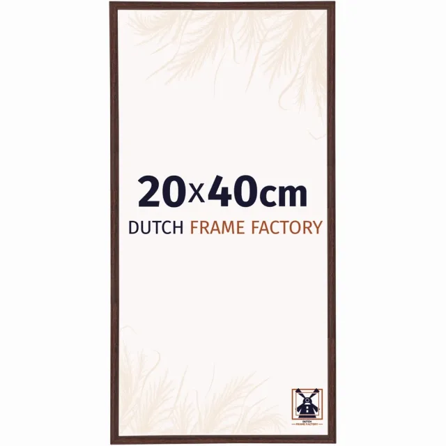 Dutch Frame Factory Fotolijst 20x40 cm - Kunststof - Bruin - Angers
