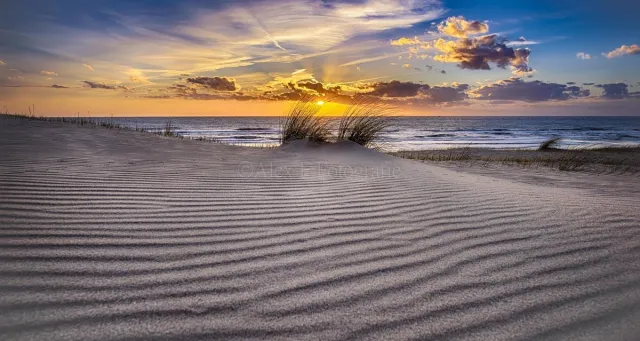 Alex F Fotografie Foto op Canvas, Voorjaarsstrand 003 (150x80cm) Multi colour