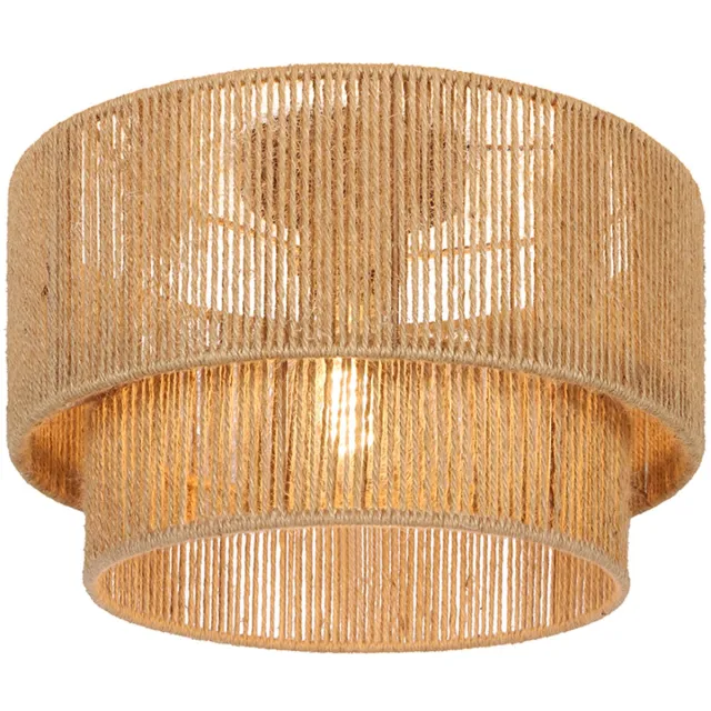 Olucia SELENA - Plafondlamp - Bruin / Zwart - Vorm: Rond