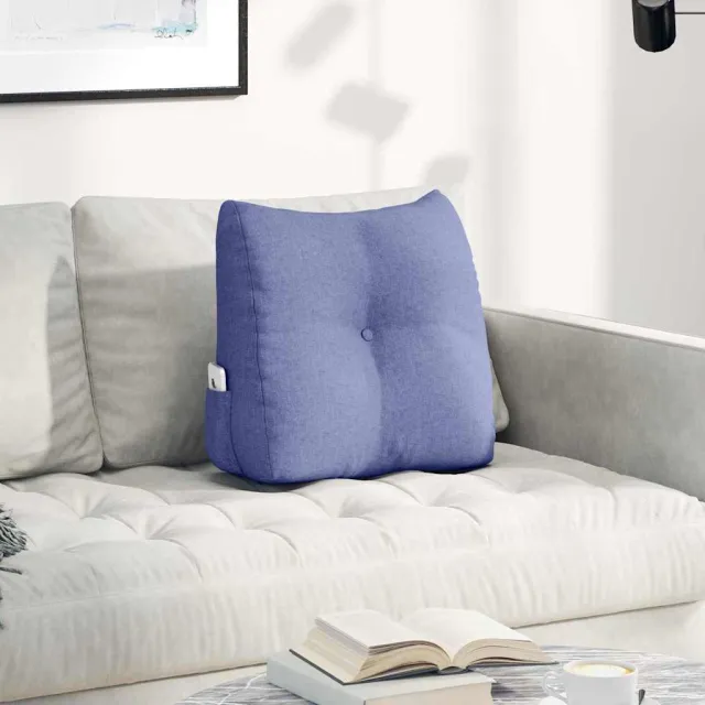 vidaXL Rugkussen Jeans Blauw 45 x 50 x 24 cm Stof