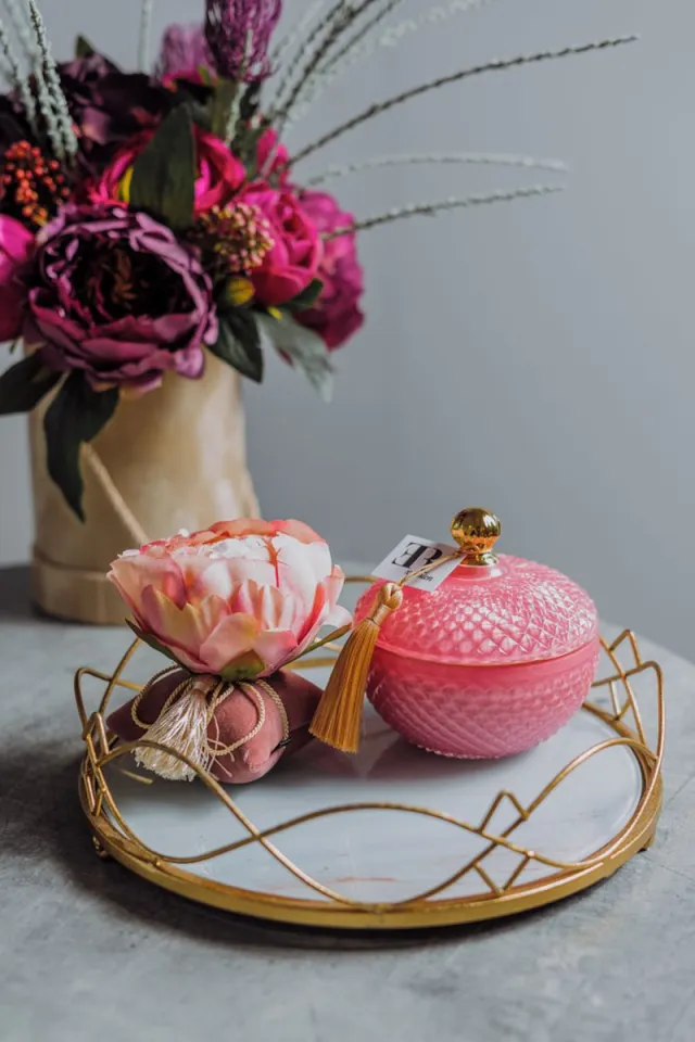Sandra Mika Geurkaars Rond Roze 340 ml - Inspired by Flower Explosion