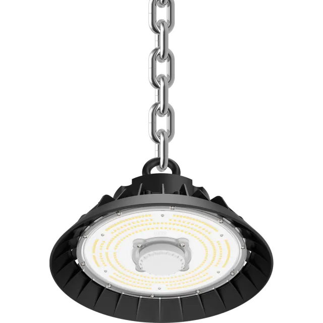 Tsong UFO LED Highbay 150W 22500lm - Daglichtwit 6000K - Bewegingssensor - Dimbaar 0-10V - IP65 - 230V Zwart - daglichtwit 6000K