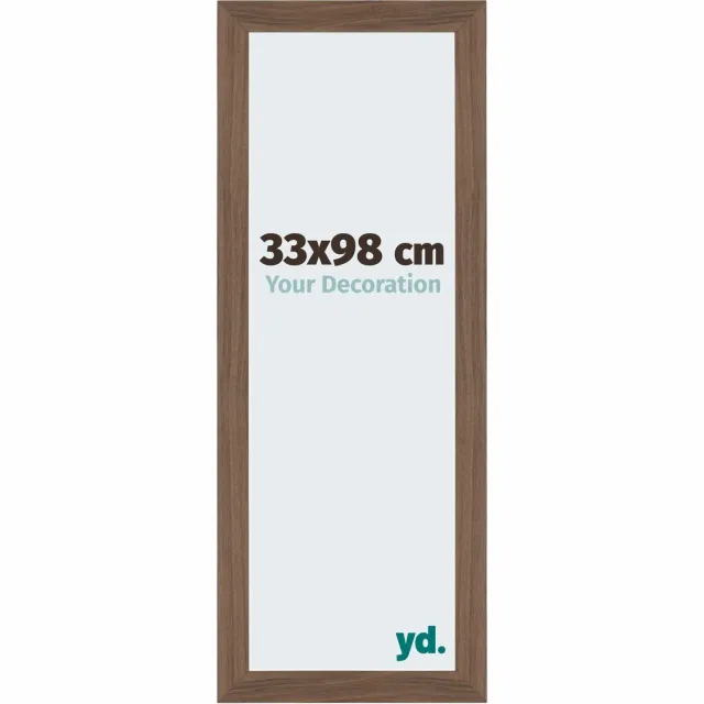 yd. Your Decoration - Fotolijst 33x98 cm - MDF - Walnoot Donker - Mura