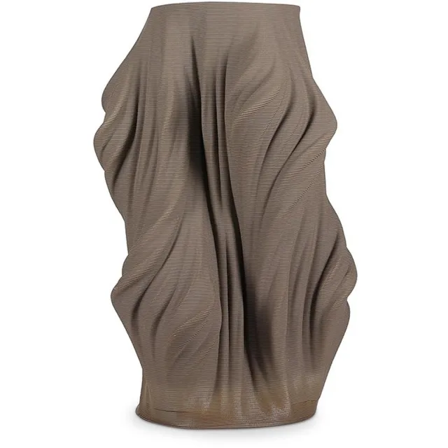 SP Collection Vaas 20x20xH28,5cm satin brown Vea Bruin