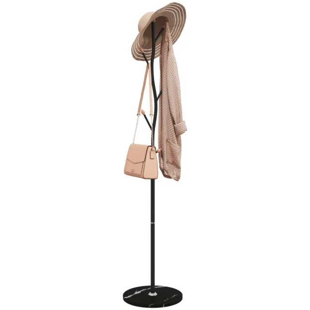 vidaXL Kapstok 177 cm gepoedercoat ijzer zwart
