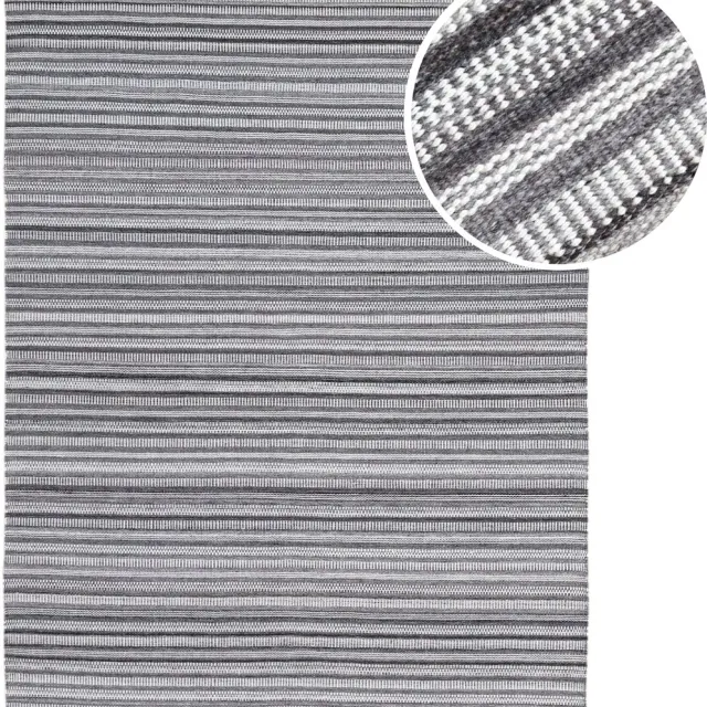Axi Java Buitenkleed – Rechthoekig – 160 x 230 cm – Grijs – Geometrisch patroon - Buitenkleed – Buitentapijt – Weer- en UV-bestendig – Plat geweven – Tuintapijt – Voor binnen en buiten - Handgeweven