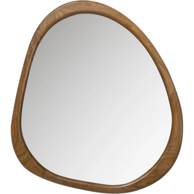 WOOOD Leif Spiegel - Hout - Naturel - 48x44x2 natural