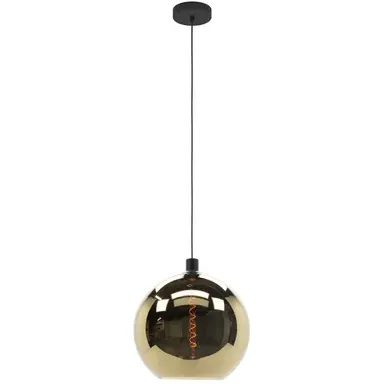 EGLO Hanglamp Cesenatico Glas Goud ⌀40cm Zwart;Goud;