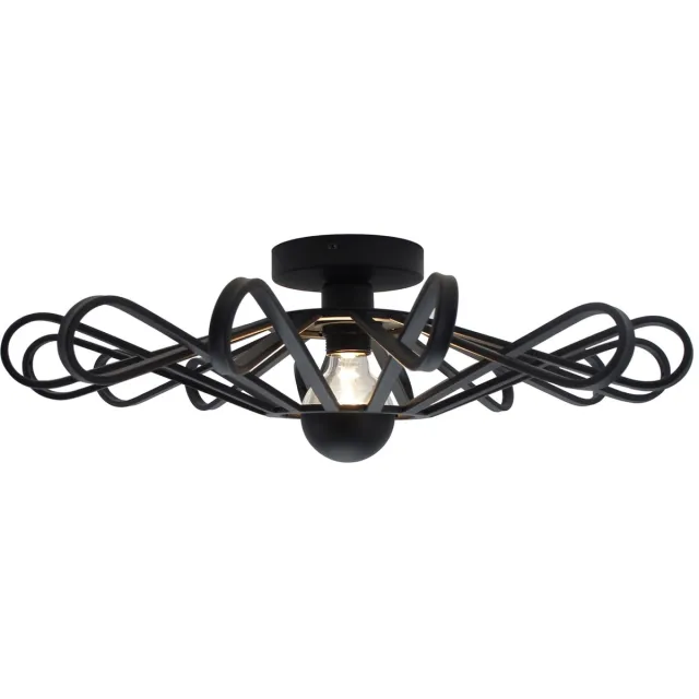 Chericoni Ligthing Chericoni Arco Plafondlamp - 1-lichts - Ø56 cm - Zwart - Metaal