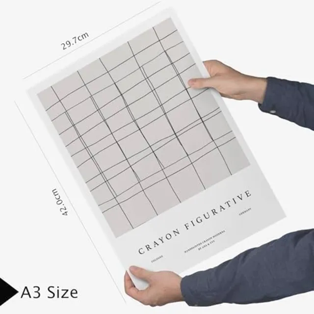 Nacnic Set van 6 Moderne Abstracte Wandposters A3 & A4 - Merkloos