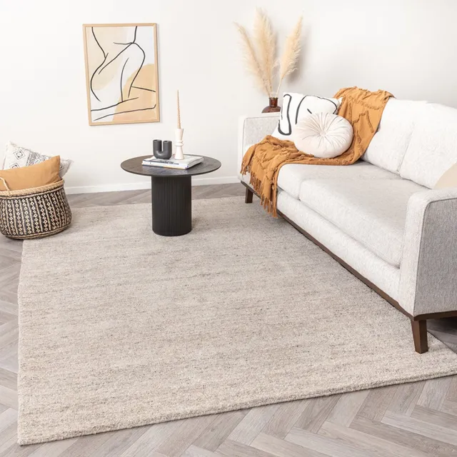 Studio Clarice Berber vloerkleed - Aicha Taupe | Zacht en comfortabel - 140x200cm