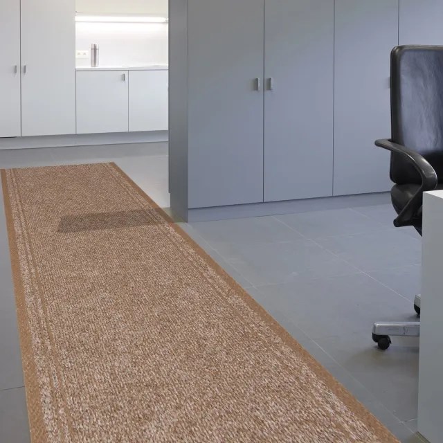 JYG Tapijtloper Club Beige 66 x 1100 cm (=11m) - Keukenloper - Anti Slip - snijdbaar