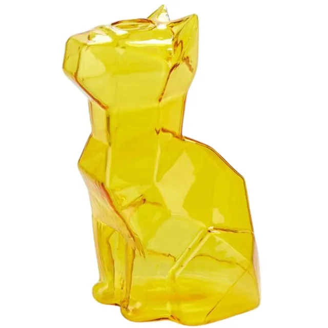 Balvi Kat Vaas - Klein/Amber Geel
