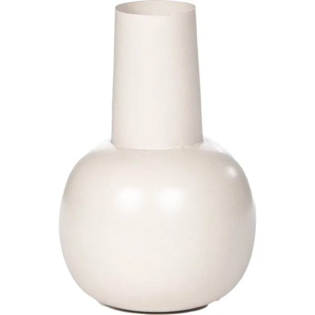 STILL Vaas - Bol - Ijzer - Beige - Warm Wit - 26x18 cm