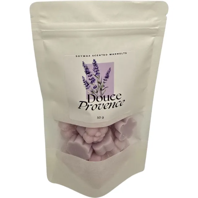 Flame Handmade Candles Douce Provence Waxmelts Flame Handmade Candles (50g) - 40 Geur uren - Sojawas - Lavendel Geur Paars