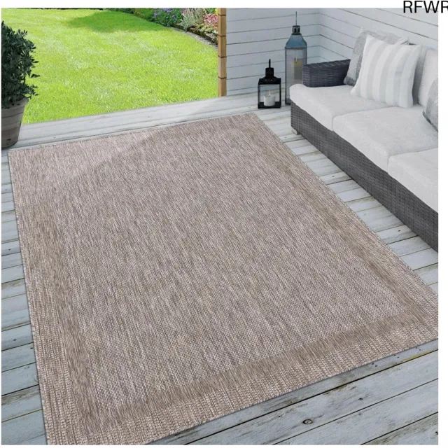 RFWR Vloerkleed voor Binnen en Buiten - Effen Beige Tuin Tapijt 240x340 cm