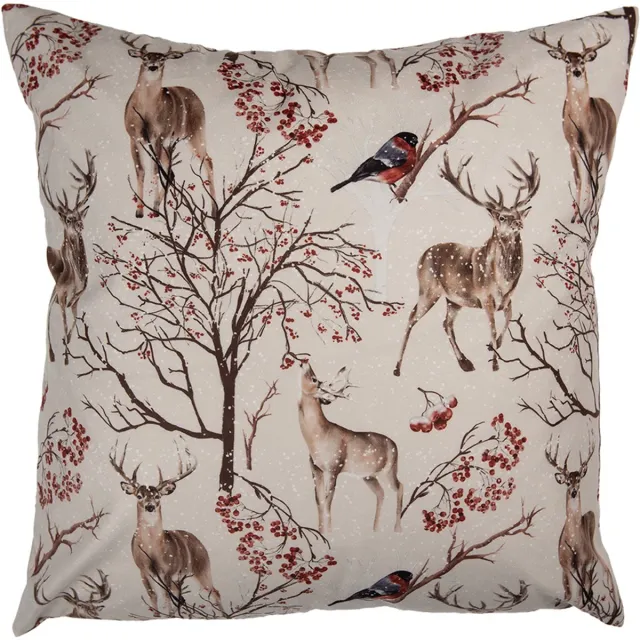 Clayre & Eef Sierkussen 45x45 cm Beige Polyester Hert