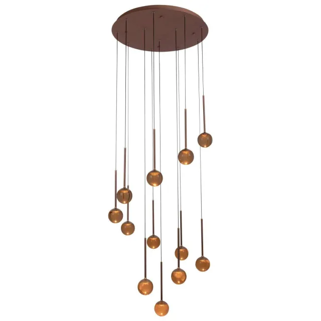 Lucide dimbare LED hanglamp Ø 69.9 cm - koffie