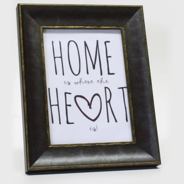Deknudt Frames Houten fotolijst met gouden bies voor foto 13x18 bruin