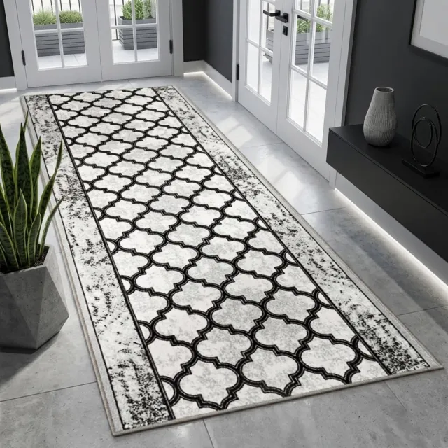 Floordirekt Tapijtloper - Vloerkleed - Limerick - Keukenloper - 80 x 400 cm Grijs