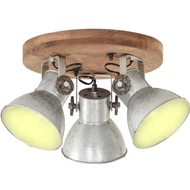 vidaXL Plafondlamp industrieel 25 W E27 42x27 cm zilverkleurig