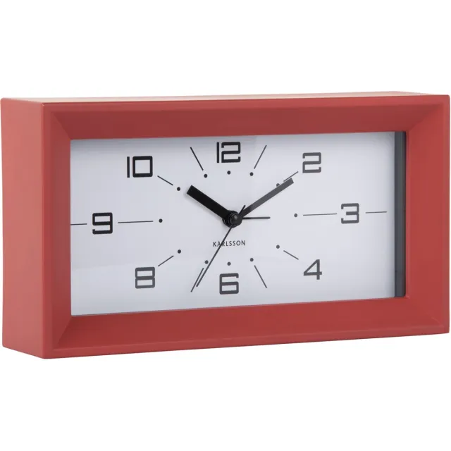 Karlsson Wekker Lujo Rectangle - Ochre red & jungle green Rood
