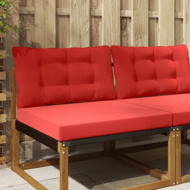vidaXL Buiten bankkussen Stof Rood 80 x 68,5 cm