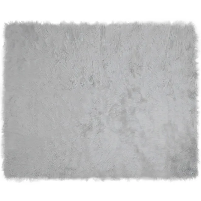vidaXL Tapijt - van - imitatie - schapenvacht - TAFALLA - Grijs - 200 - x - 280 - cm