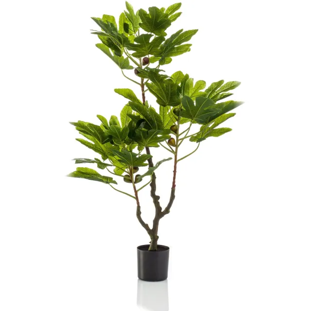 Emerald Kunstboom Vijgenboom 95cm - Kunstplant voor binnen Groen