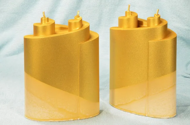 MilaNNE Candles by Milanne Mammoetkaars - 2 Lonten - Goud