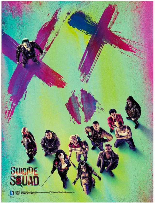 sdtoys Glasposter, SDtoys, Suicide squad, 30 x 40 cm. DC Comics multi
