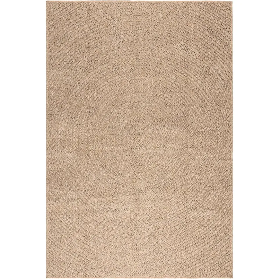 vidaXL Vloerkleed ZIZUR binnen en buiten 140x200 cm jute look Bruin