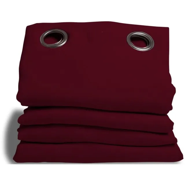 Moondream DecibelControl™ 3in1 Anti-Ruisgordijn | Geluidsisolatie | Thermo Winter+Zomer | 100% Verduisterend | Gepatenteerde Technologie | EU-fabricaat | Oogjes | Rood MC330 | 140B x 180L cm