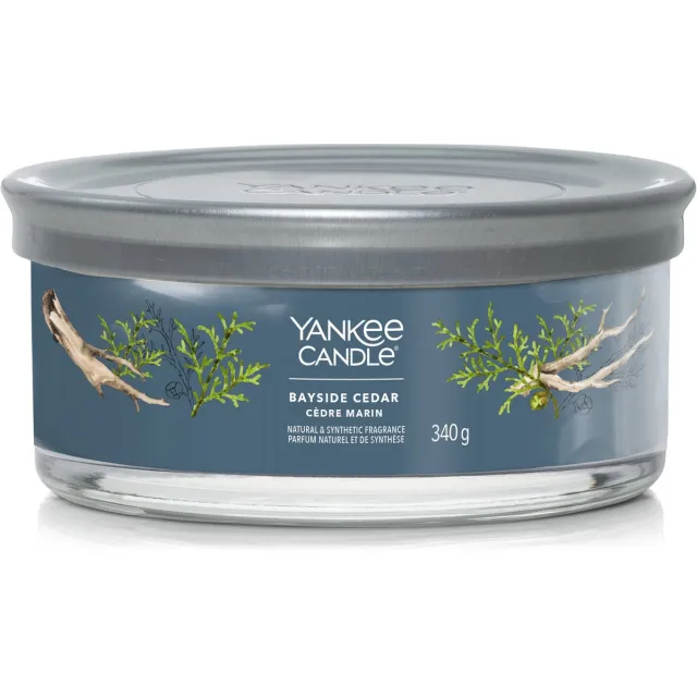 Yankee Candle Bayside Cedar Signature 5-Wick Tumbler Navy blauw
