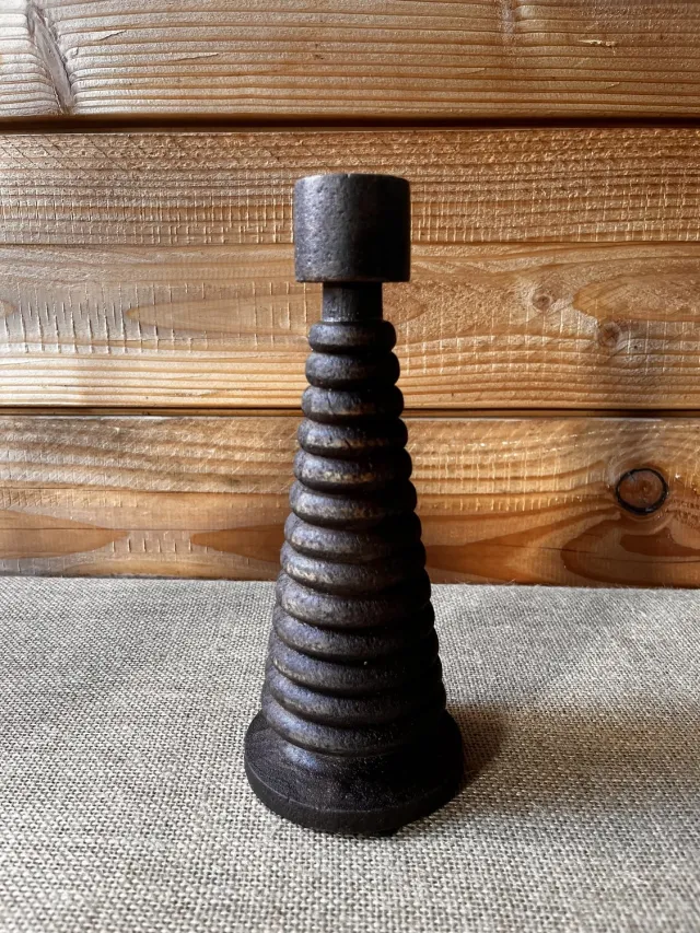 Light & Living Light en Living Kandelaar, donker mangohout, 23 cm Bruin