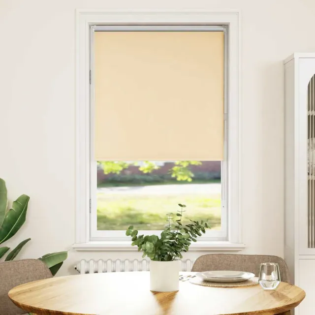 vidaXL Rolgordijn verduisterend 85x130cm stofbreedte 80,7 cm polyester Beige
