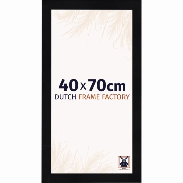 Dutch Frame Factory Fotolijst 40x70 cm - MDF - Zwart Hoogglans - Praag
