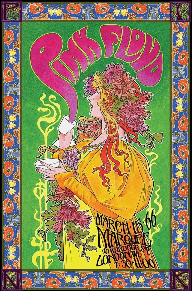 Pink Floyd Poster - Pink Floyd Marquee London Tour - 91.5 X 61 Cm - Multicolor Standard