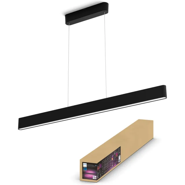 Philips Hue Ensis hanglamp - wit en gekleurd licht - zwart